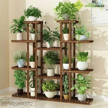 استند گل چوبی