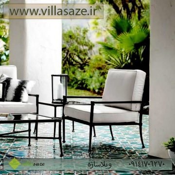 صندلی باغی فلزی مدرن