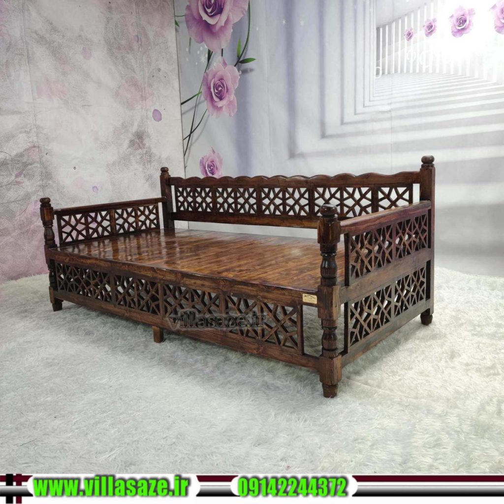 تخت سنتی چوبی ویلاسازه