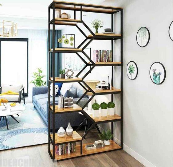 قفسه های مدرن ترکیبی بی نظر از چوب وفلز 