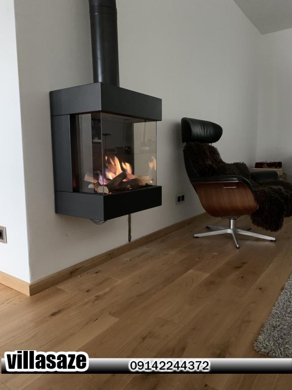 بخاری هیزمی دیواری