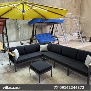 مبلمان باغی ملیسام دسته چوب