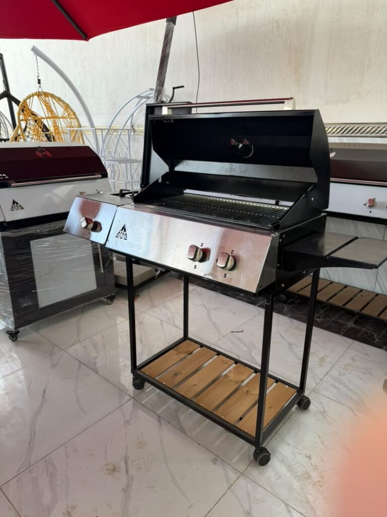 باربیکیو رویه استیل 130 سانتی ویلاسازه